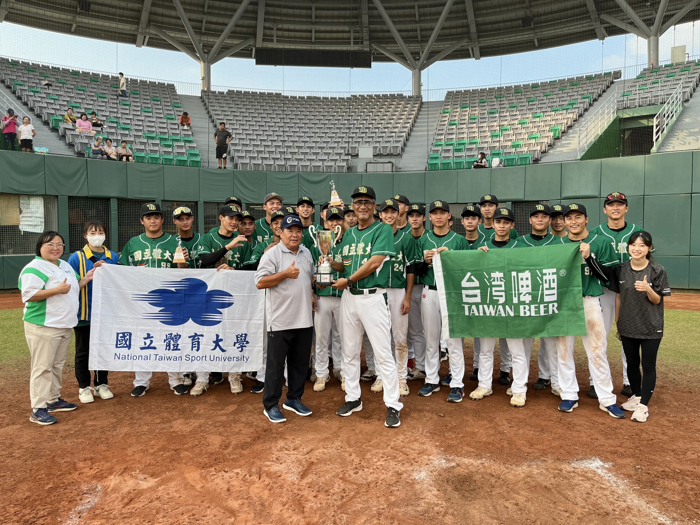 國體大棒球隊奪得113年度梅花旗大學棒球錦標賽冠軍