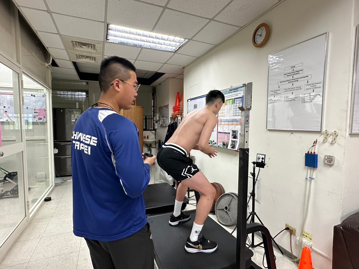 球員體驗高頻率震動儀