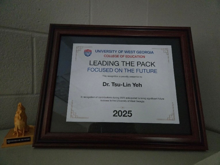 本校國際所校友葉子琳博士勇奪西喬治亞大學2025年度最佳新進教師獎