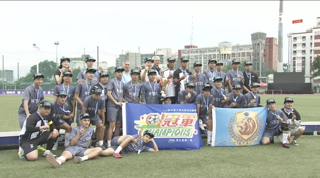 2026大專足聯冠軍團體照