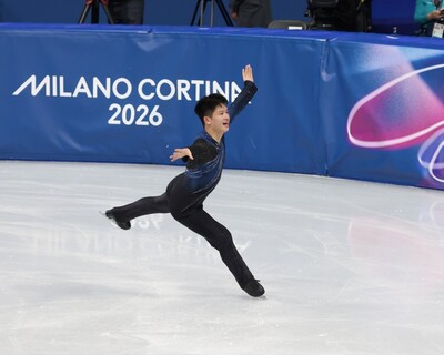 李宇翔享受演出。(中華奧林匹克委員會提供)